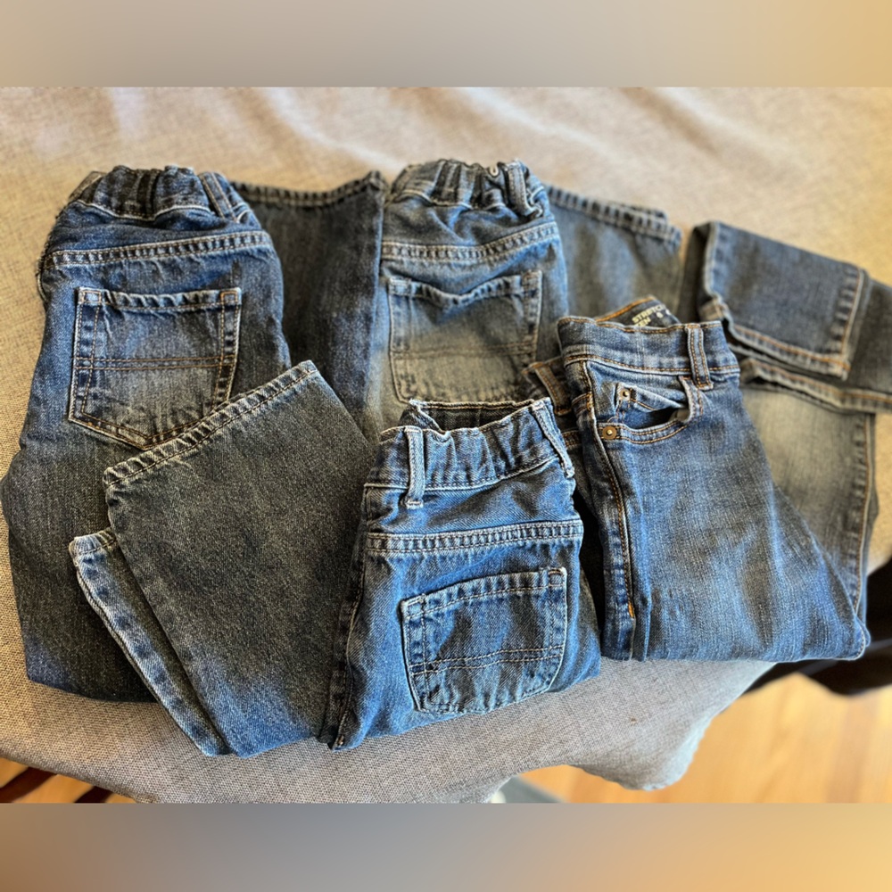 (4) pair of boys size 7 jeans